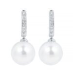 Gyöngy fülbevaló és fehérarany gyöngy fülbevaló