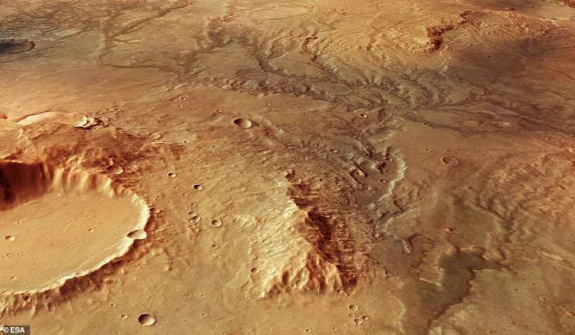 Az Európai Űrügynökség Mars Express Satellite által készített lenyűgöző képei rávilágítottak a vörös bolygó meleg, vizes múltjára.